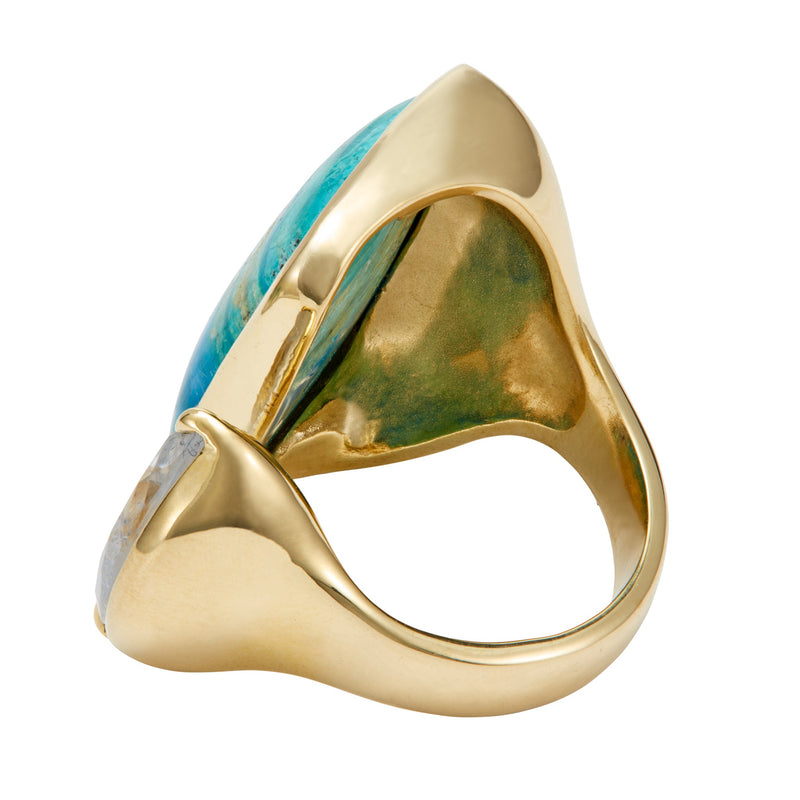 Tandem Ring, Peruvian Opal