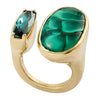 Tandem Ring, Narrow Malachite