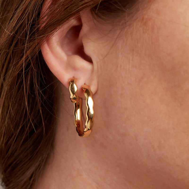 Gold Essentials Vermeil Small Huggie Hoop Earring