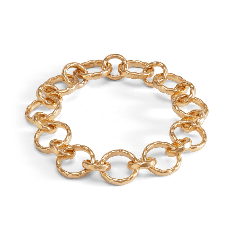 Gold Essentials Vermeil Small Round Loops Bracelet