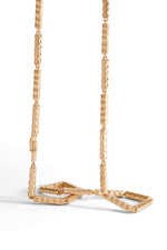 Gold Essentials Wave-Bar Link Necklace