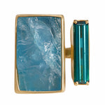 Tandem Ring, Aquamarine