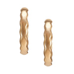 Gold Essentials Vermeil 1" Hoop Earring